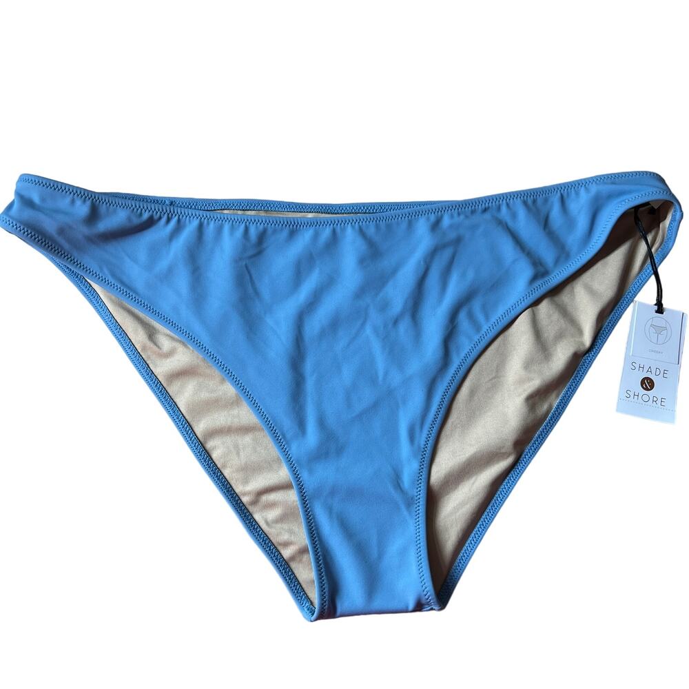 Shade & Shore Women's Moon Blue Cheeky Bikini Bottom - Size XL - NWT